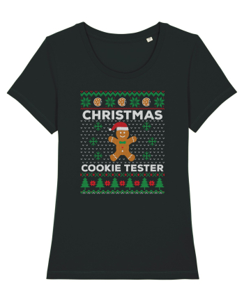 amuzant cu motive de Crăciun - Christmas cookie tester Black