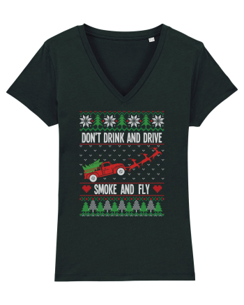 amuzant cu motive de Crăciun - Do not drink and drive Black