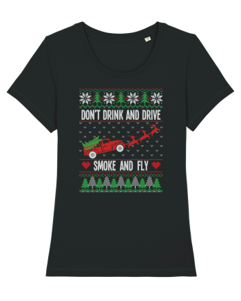 amuzant cu motive de Crăciun - Do not drink and drive Black
