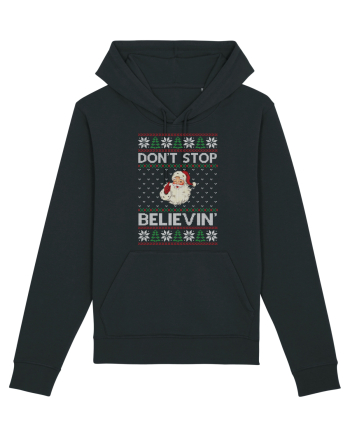 amuzant cu motive de Crăciun - Do not stop believing Black