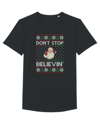amuzant cu motive de Crăciun - Do not stop believing Black