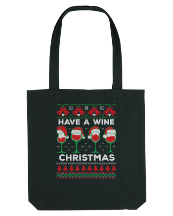 amuzant cu motive de Crăciun - Have a wine Christmas Black