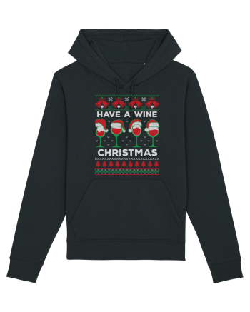 amuzant cu motive de Crăciun - Have a wine Christmas Black
