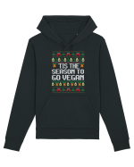 amuzant cu motive de Crăciun - Tis the season to go vegan Hanorac Unisex Drummer