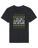 amuzant cu motive de Crăciun - Tis the season to go vegan Tricou mânecă scurtă Unisex Rocker