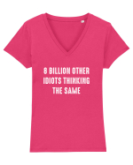8 Billion Tricou mânecă scurtă guler V Damă Evoker