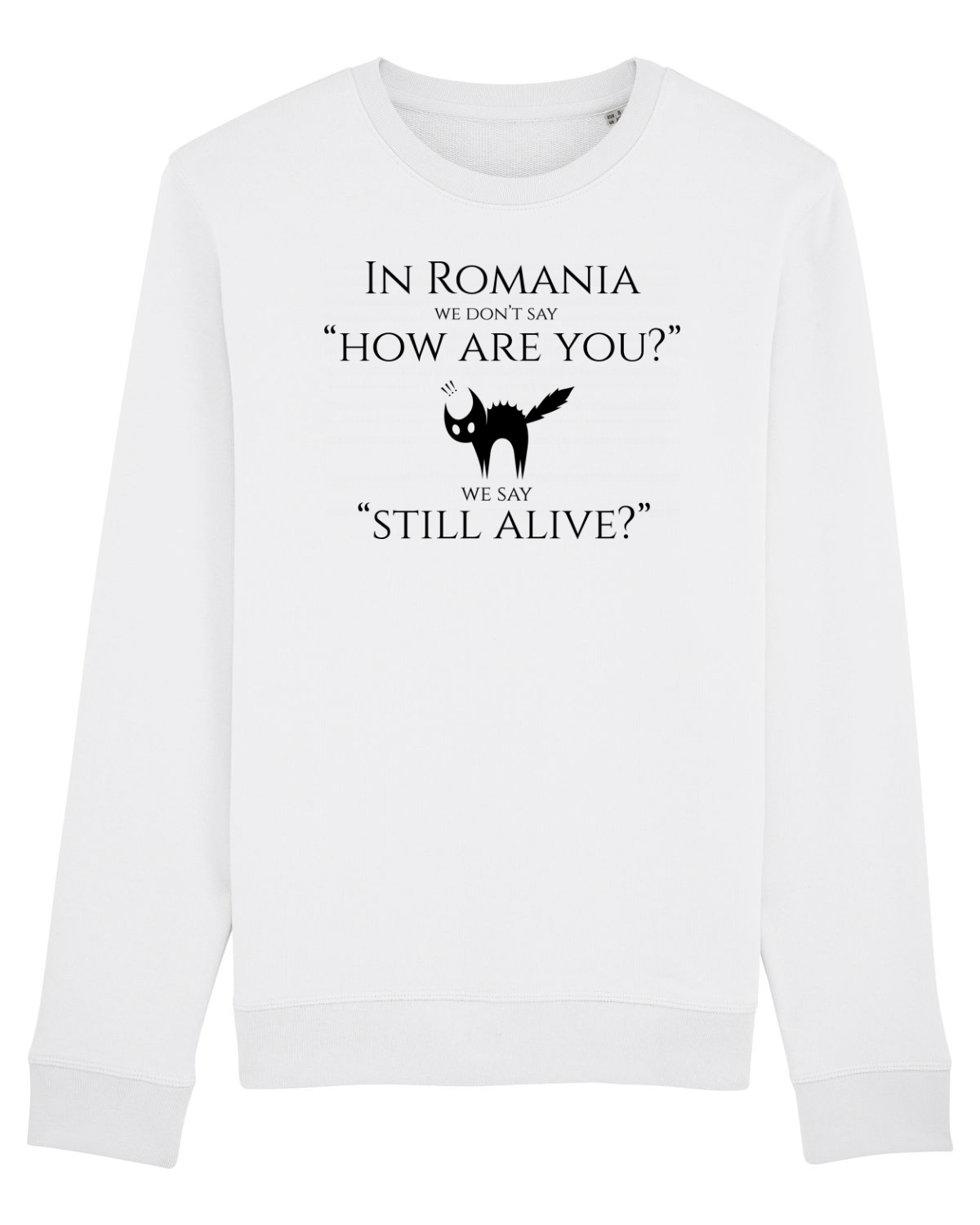 Bluză mânecă lungă Unisex Rise White