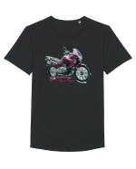Adventure motorcycles are fun Transalp 650 Tricou mânecă scurtă guler larg Bărbat Skater