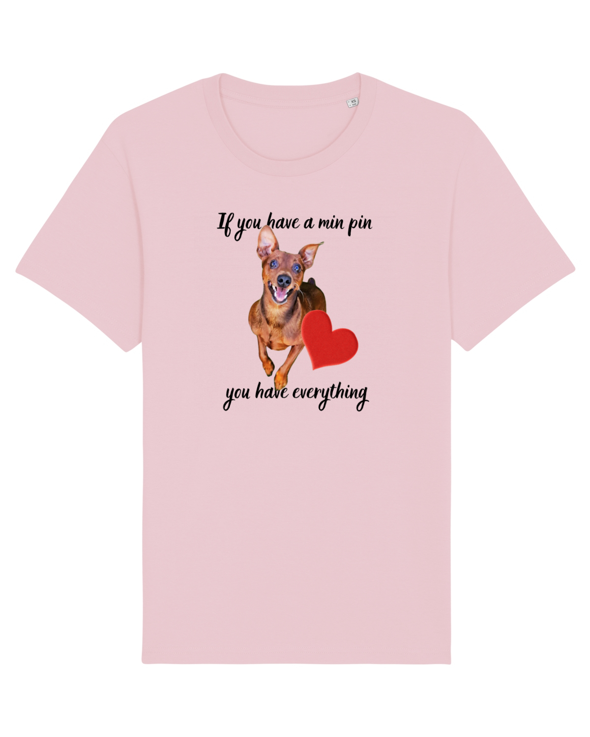 Tricou mânecă scurtă Unisex Rocker Cotton Pink