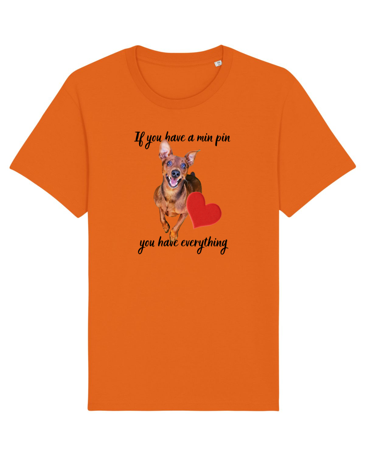 Tricou mânecă scurtă Unisex Rocker Bright Orange