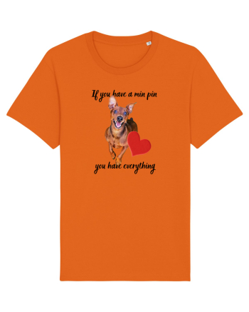 Pinscher love Bright Orange