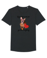 Pinscher love Tricou mânecă scurtă guler larg Bărbat Skater