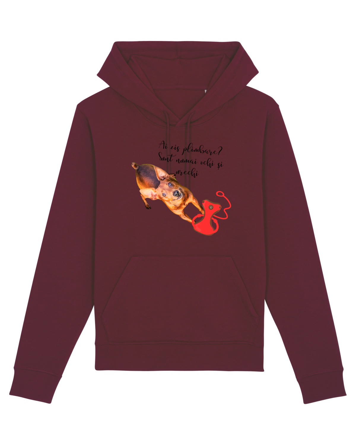 Hanorac Unisex Drummer Burgundy
