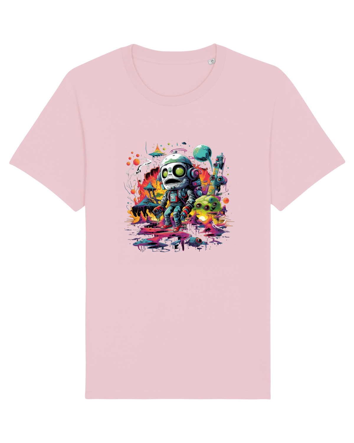 Tricou mânecă scurtă Unisex Rocker Cotton Pink