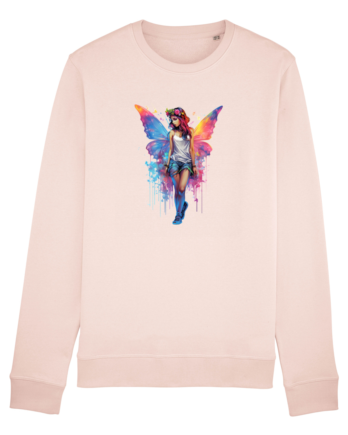 Bluză mânecă lungă Unisex Rise Candy Pink