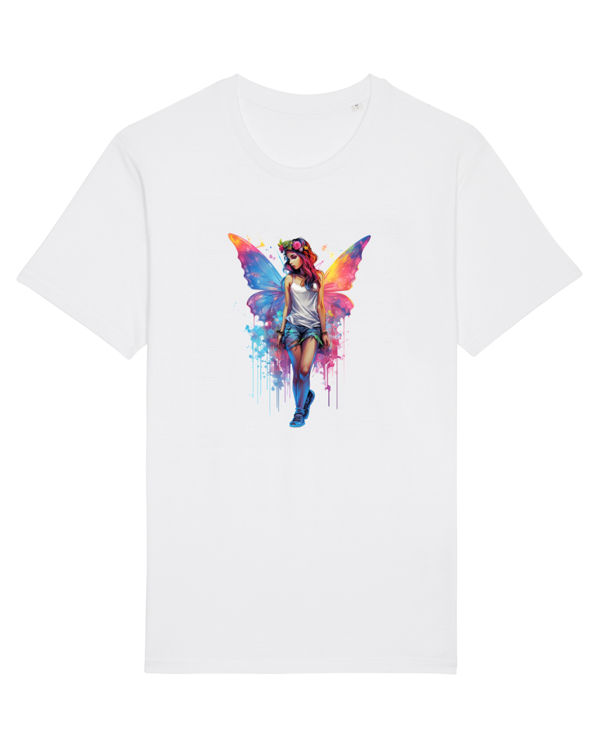 Tricou mânecă scurtă Unisex Rocker White