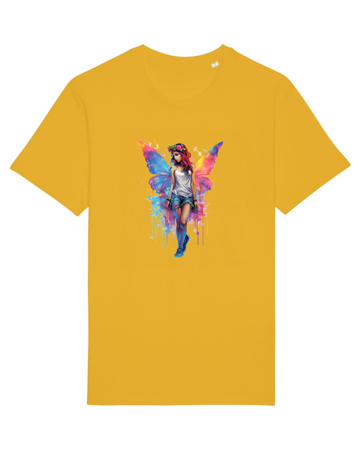Tricou mânecă scurtă Unisex Rocker Spectra Yellow