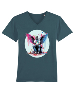 Urban male fairy Tricou mânecă scurtă guler V Bărbat Presenter