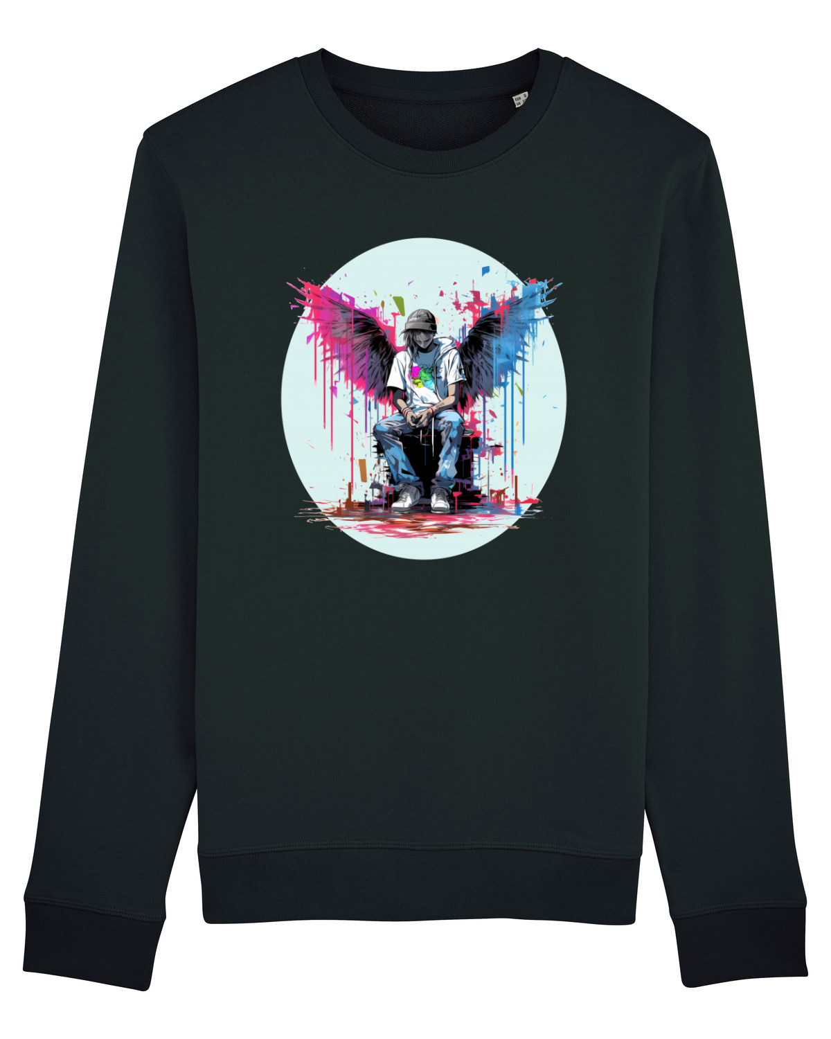 Bluză mânecă lungă Unisex Rise Black