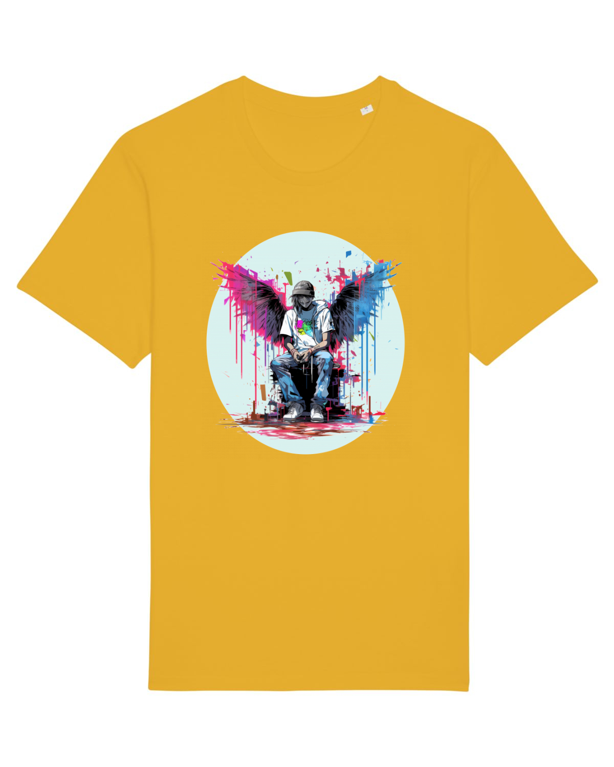 Tricou mânecă scurtă Unisex Rocker Spectra Yellow