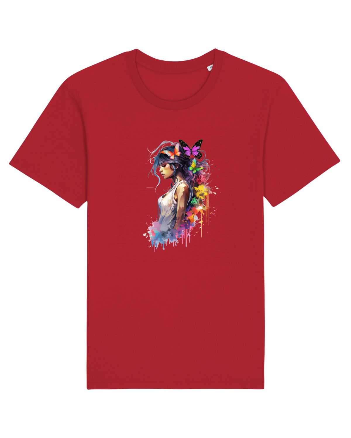 Tricou mânecă scurtă Unisex Rocker Red