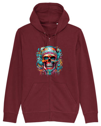 Graffiti skull  Burgundy