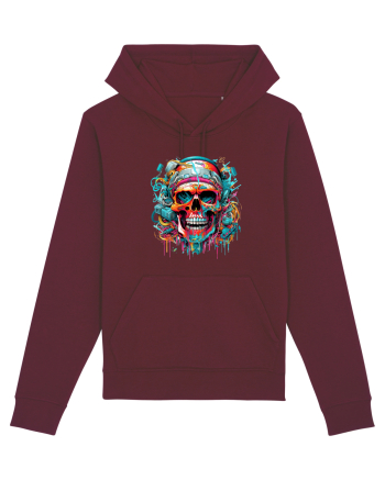 Graffiti skull  Burgundy