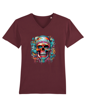 Graffiti skull  Burgundy