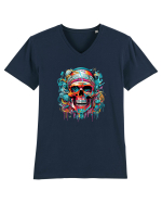 Graffiti skull  Tricou mânecă scurtă guler V Bărbat Presenter
