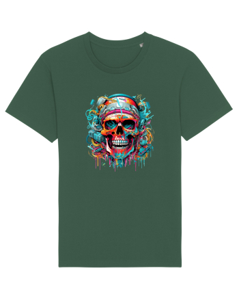 Graffiti skull  Bottle Green
