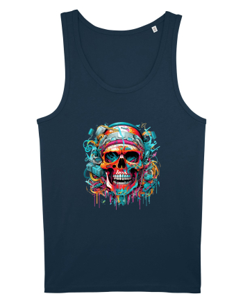 Graffiti skull  Navy