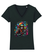 Gamer Tricou mânecă scurtă guler V Damă Evoker