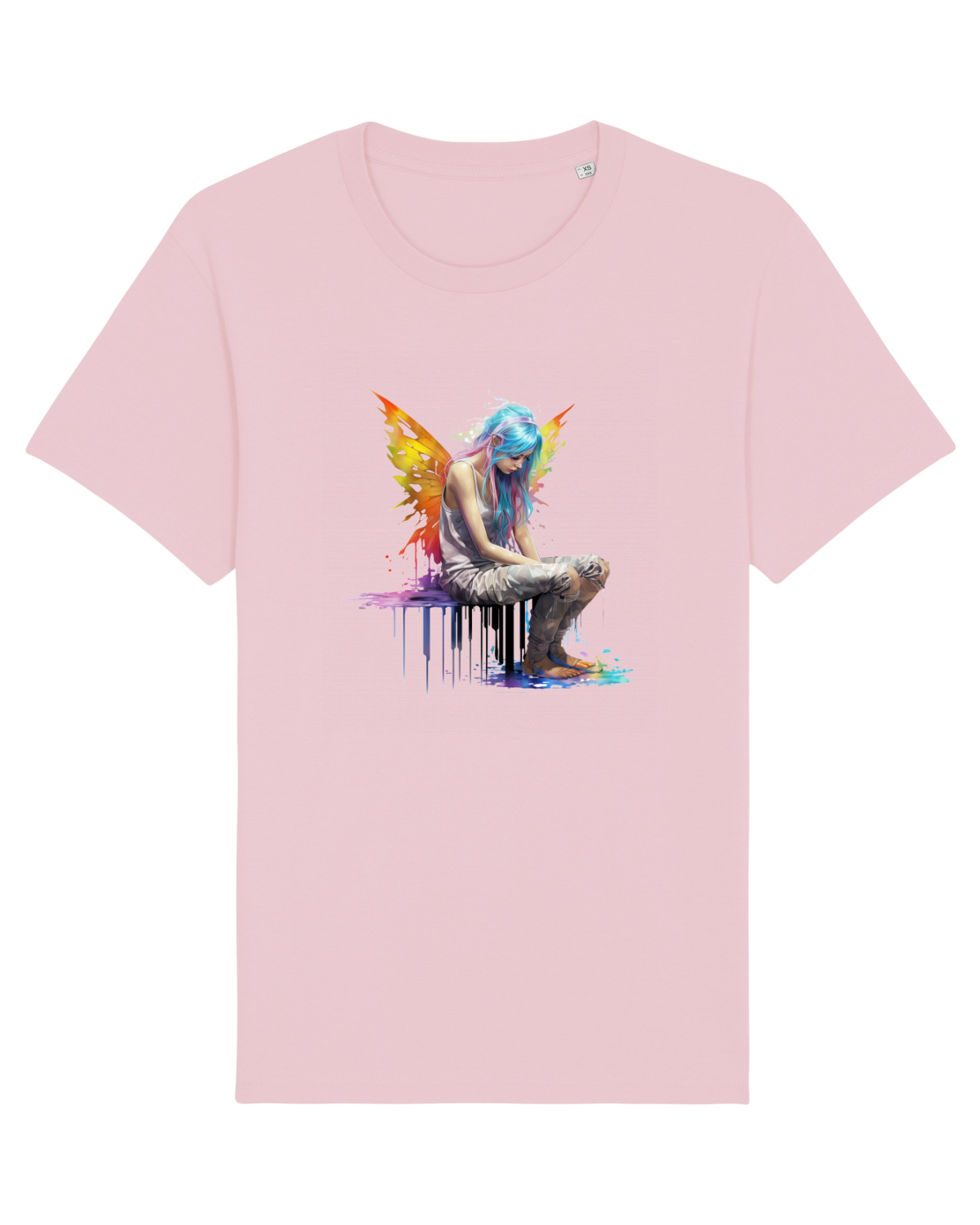 Tricou mânecă scurtă Unisex Rocker Cotton Pink