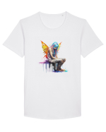 Urban Fairy Girl Tricou mânecă scurtă guler larg Bărbat Skater