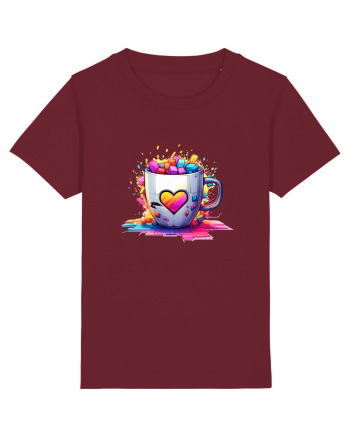 Graffiti Coffee  cup Burgundy