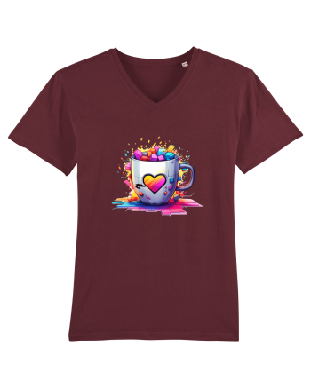 Graffiti Coffee  cup Burgundy
