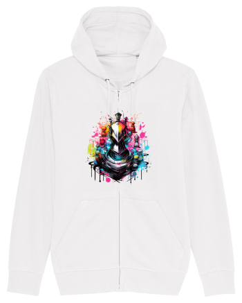 Graffiti chess piece White