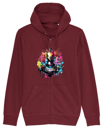 Graffiti chess piece Burgundy