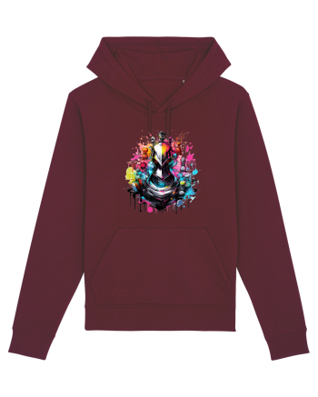 Graffiti chess piece Burgundy