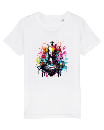Graffiti chess piece White
