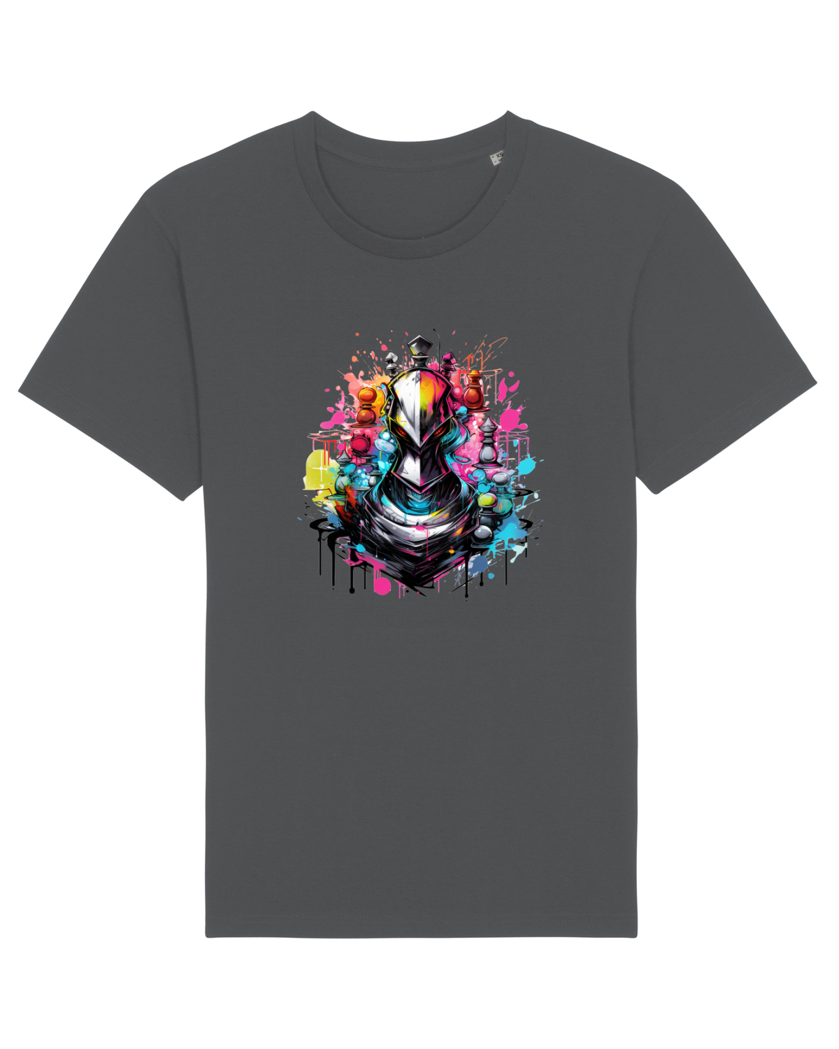 Tricou mânecă scurtă Unisex Rocker Anthracite