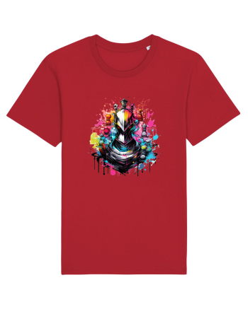 Graffiti chess piece Red