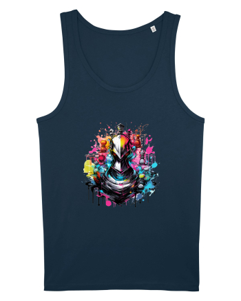 Graffiti chess piece Navy
