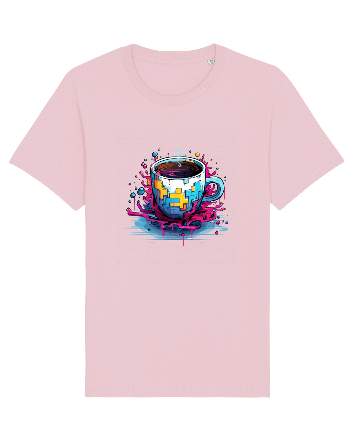 Tricou mânecă scurtă Unisex Rocker Cotton Pink