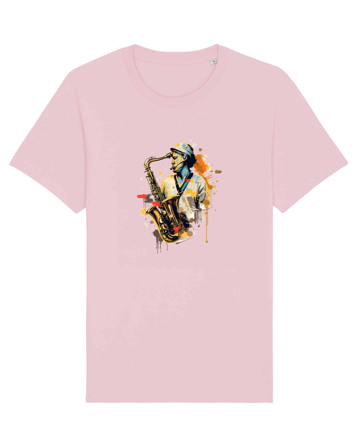 Tricou mânecă scurtă Unisex Rocker Cotton Pink