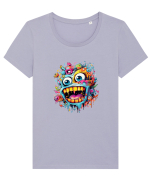 Urban Life Tricou mânecă scurtă guler larg fitted Damă Expresser
