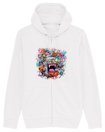 Urban Life Hanorac cu fermoar Unisex Connector