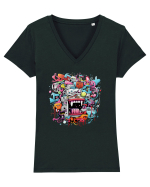 Urban Life Tricou mânecă scurtă guler V Damă Evoker