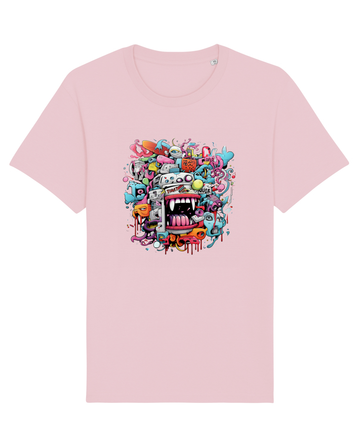 Tricou mânecă scurtă Unisex Rocker Cotton Pink
