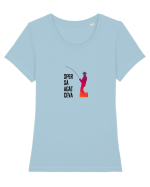 Sper sa agat ceva Tricou mânecă scurtă guler larg fitted Damă Expresser